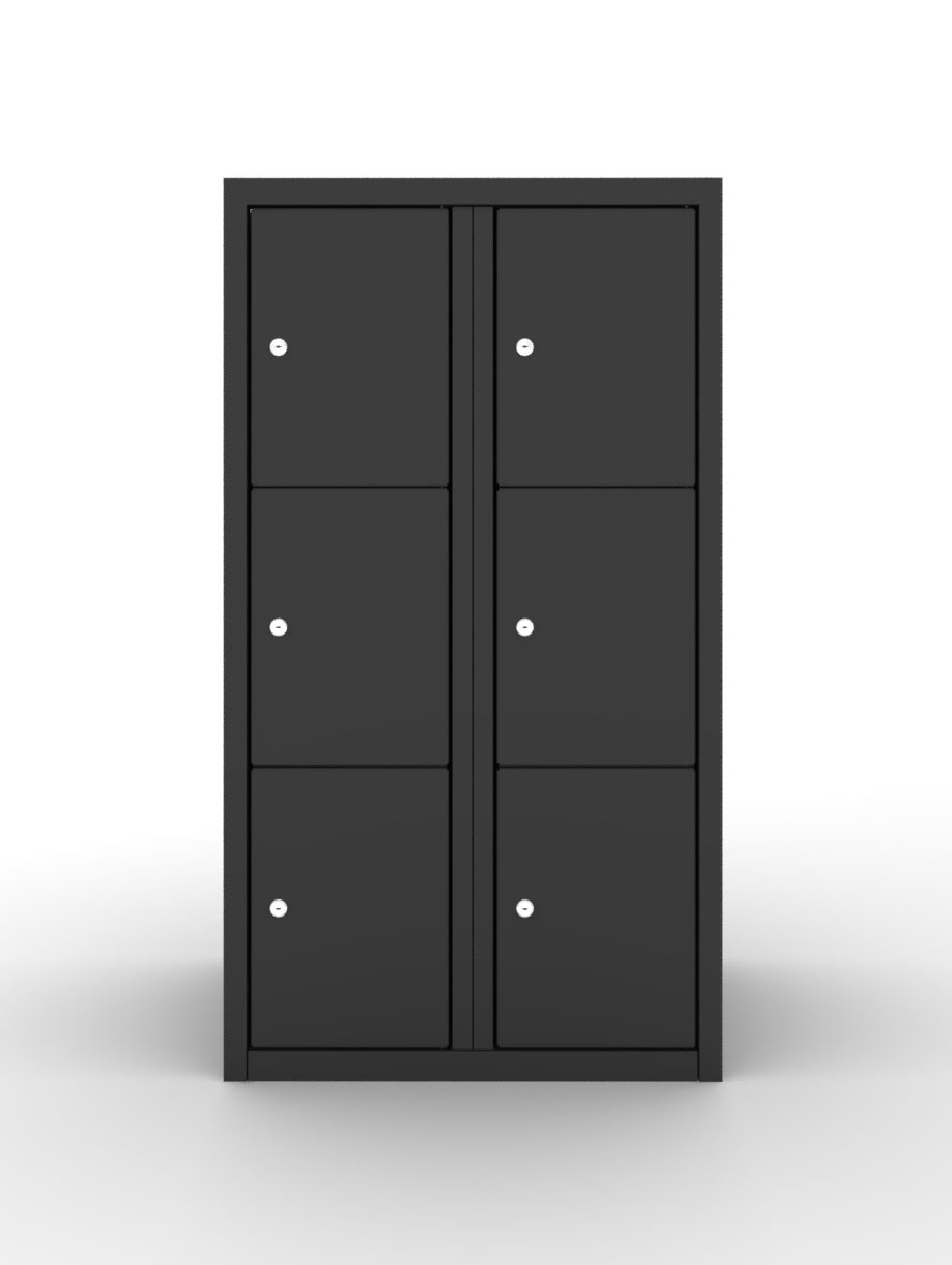 Lockerman Storage Lockerkast 6-deurs Darkline 300 - Lockerman
