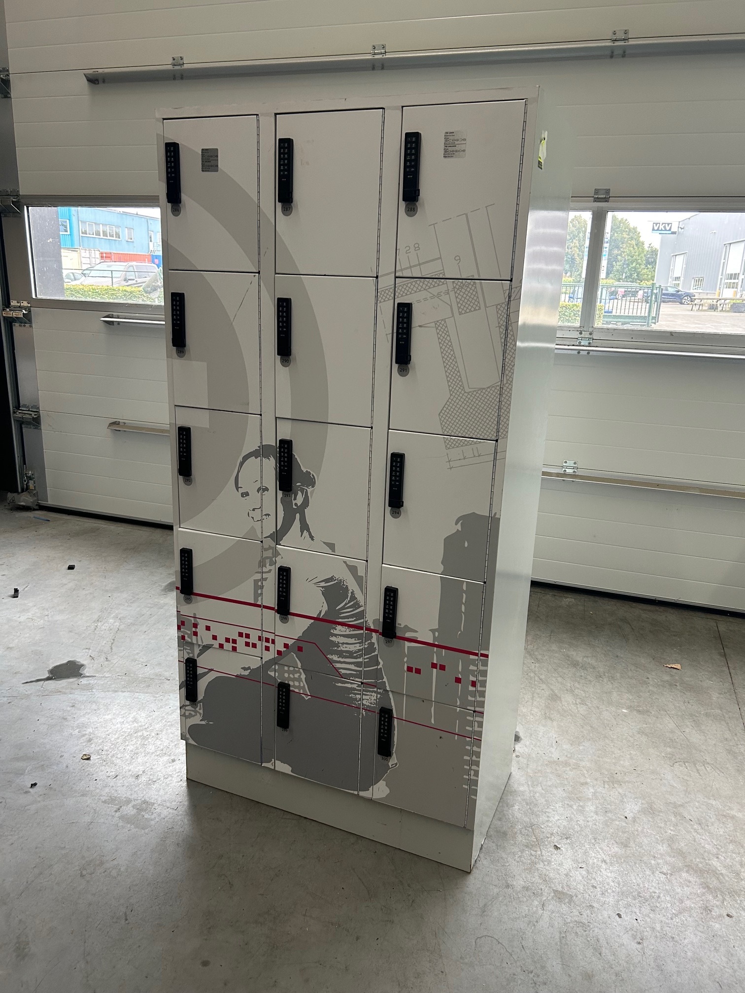 Lockerman Storage lockerkast-15 met folie beplaktmet digilock - Lockerman